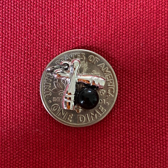 VTG I Crossed Bowling Pins + Black Ball Charm - Picture 7 of 16